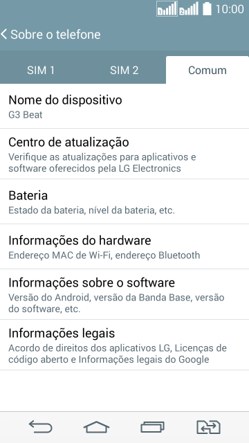 Pressione Centro de atualização. Pressione Centro de atualização.