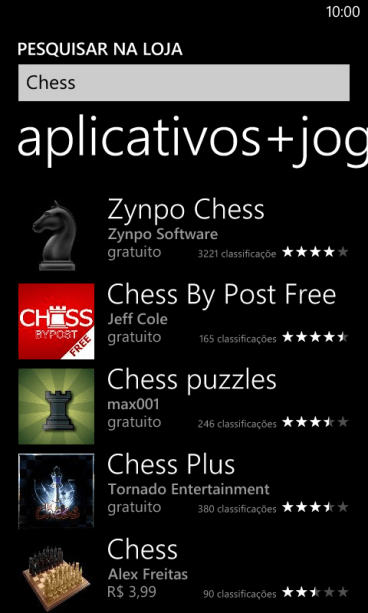 Pressione o app desejado. Pressione o app desejado.
