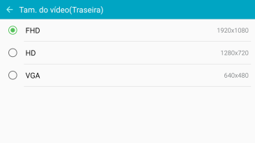 Pressione a resolução desejada. Pressione a resolução desejada.