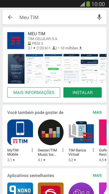 Pressione MEU TIM. Pressione MEU TIM.