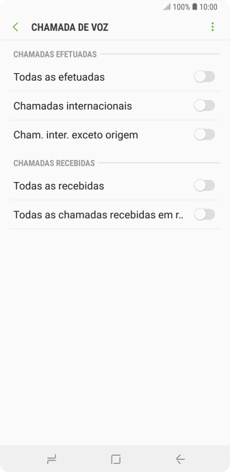 Pressione o indicador ao lado do tipo de bloqueio. Pressione o indicador ao lado do tipo de bloqueio.
