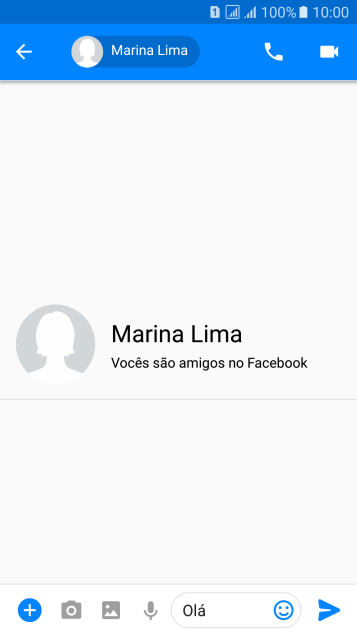 Pressione o ícone de enviar. Pressione o ícone de enviar.