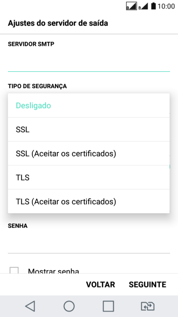 Pressione Desligado para desativar a função. Pressione Desligado para desativar a função.
