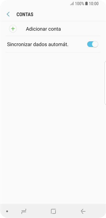 Pressione Adicionar conta. Pressione Adicionar conta.