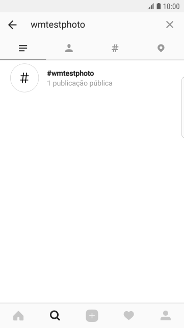 Pressione o hashtag desejado, e navegue até o post desejado. Pressione o hashtag desejado, e navegue até o post desejado.