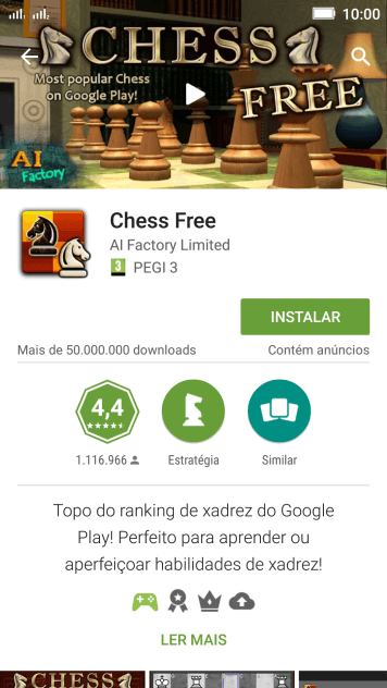 Pressione INSTALAR, e siga as indicações da tela para instalar o app. Pressione INSTALAR, e siga as indicações da tela para instalar o app.