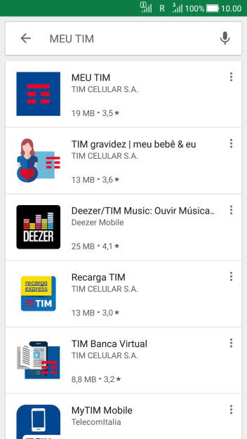 Pressione MEU TIM. Pressione MEU TIM.