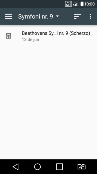 Pressione o arquivo de áudio desejado. Pressione o arquivo de áudio desejado.