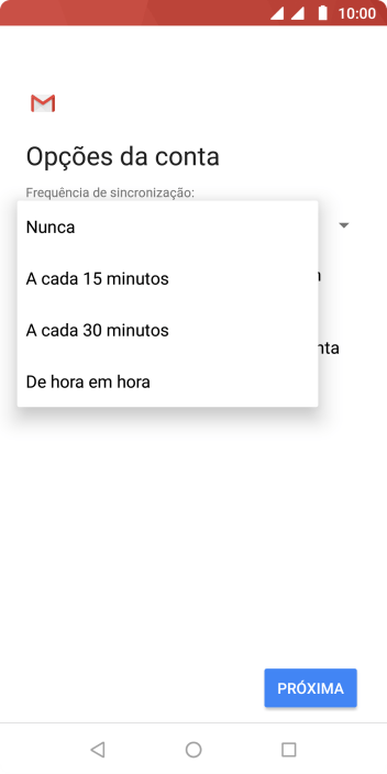 Pressione a configuração desejada. Pressione a configuração desejada.