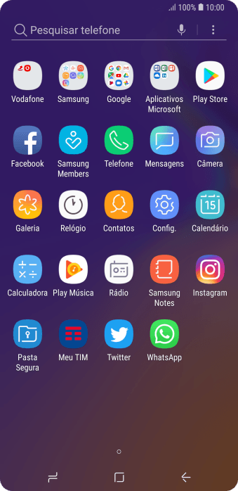 Pressione Samsung. Pressione Samsung.