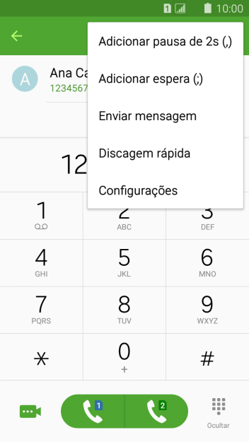 Pressione Configurações. Pressione Configurações.