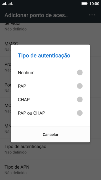 Pressione PAP ou CHAP. Pressione PAP ou CHAP.