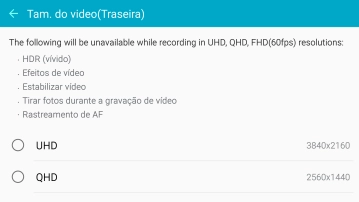Pressione a resolução desejada. Pressione a resolução desejada.