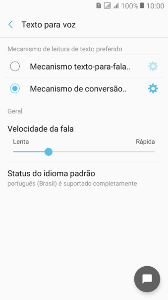 Pressione o ícone de configurações ao lado de Pressione o ícone de configurações ao lado de