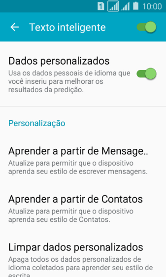 Pressione o indicador ao lado de Pressione o indicador ao lado de
