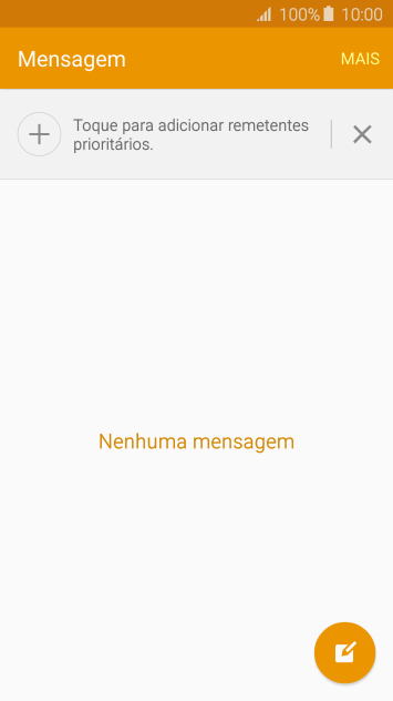 Pressione o ícone de nova mensagem. Pressione o ícone de nova mensagem.