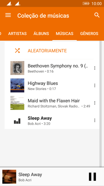 Pressione o título da música abaixo na tela. Pressione o título da música abaixo na tela.
