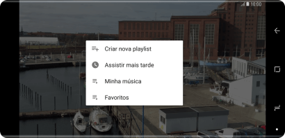 Pressione a lista de reprodução desejada. Pressione a lista de reprodução desejada.