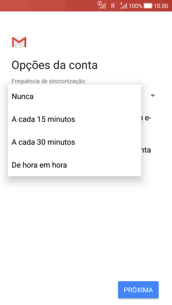 Pressione a configuração desejada. Pressione a configuração desejada.