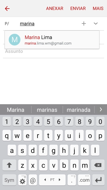 Pressione o contato desejado. Pressione o contato desejado.
