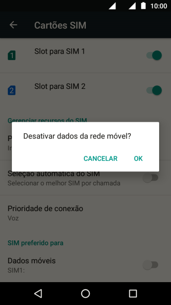 Se você desativar a função, deve pressionar OK. Se você desativar a função, deve pressionar OK.