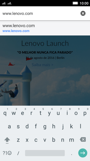 Digite o endereço da página desejada, e pressione a seta da direita. Digite o endereço da página desejada, e pressione a seta da direita.
