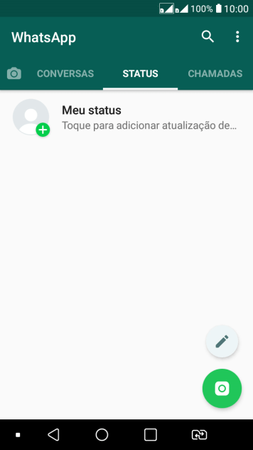 Pressione o ícone de câmera. Pressione o ícone de câmera.