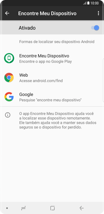 Pressione o indicador para ativar a função. Pressione o indicador para ativar a função.
