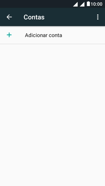 Pressione Adicionar conta. Pressione Adicionar conta.