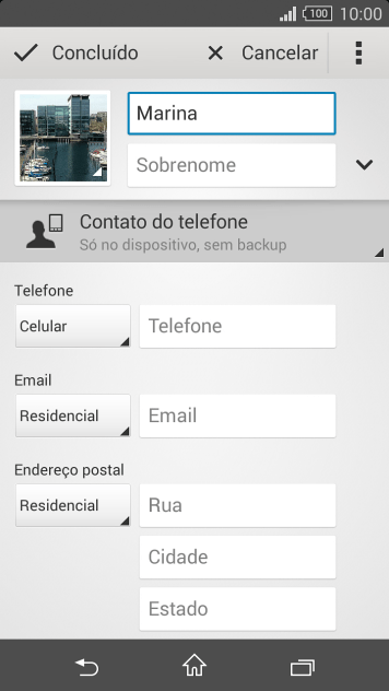 Pressione Sobrenome, e digite o sobrenome . Pressione Sobrenome, e digite o sobrenome .