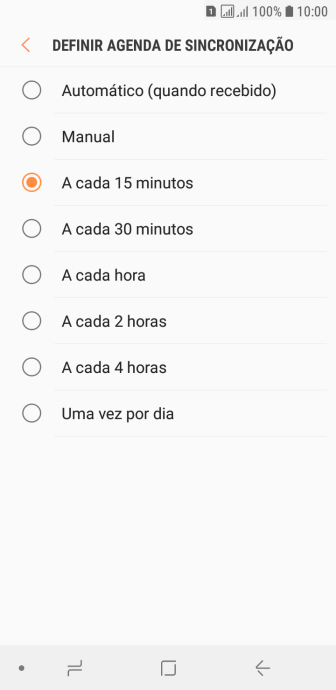 Pressione a configuração desejada. Pressione a configuração desejada.