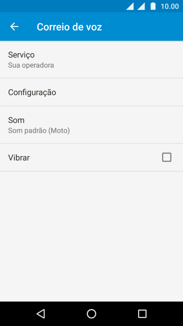 Pressione Configuração. Pressione Configuração.