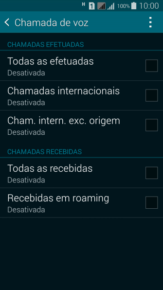 Pressione o tipo de bloqueio desejado. Pressione o tipo de bloqueio desejado.