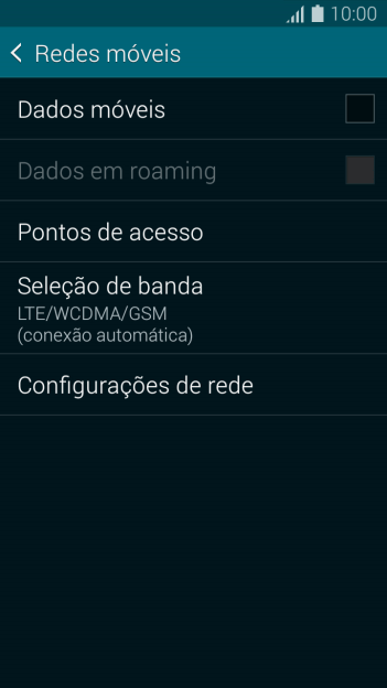 Pressione Pontos de acesso. Pressione Pontos de acesso.