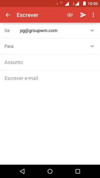 Pressione Para, e digite as primeiras letras do destinatário. Pressione Para, e digite as primeiras letras do destinatário.