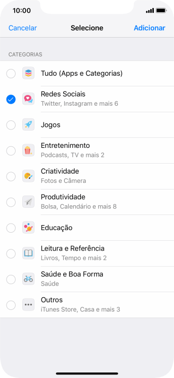Pressione Adicionar. Pressione Adicionar.