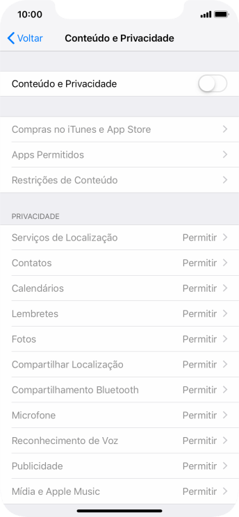 Pressione o indicador ao lado de Pressione o indicador ao lado de