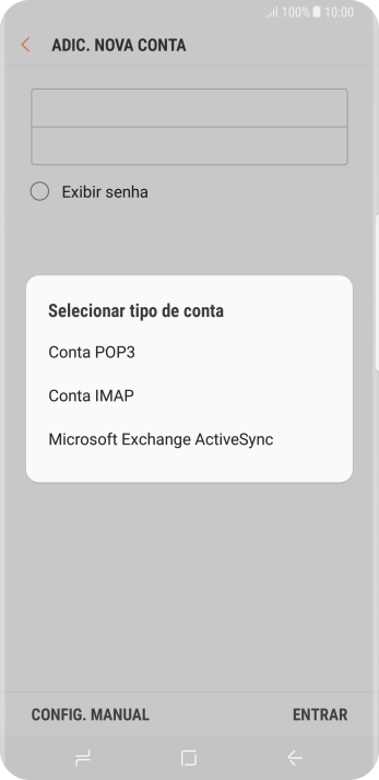 Pressione Conta IMAP. Pressione Conta IMAP.
