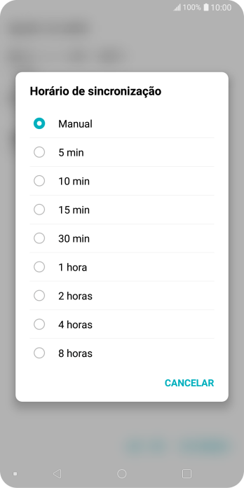 Pressione a configuração desejada. Pressione a configuração desejada.