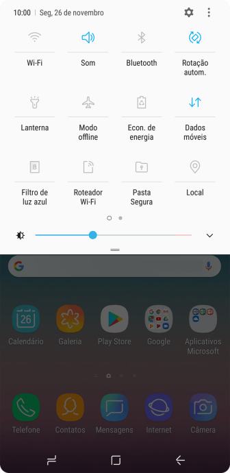 Pressione o ícone de configurações. Pressione o ícone de configurações.
