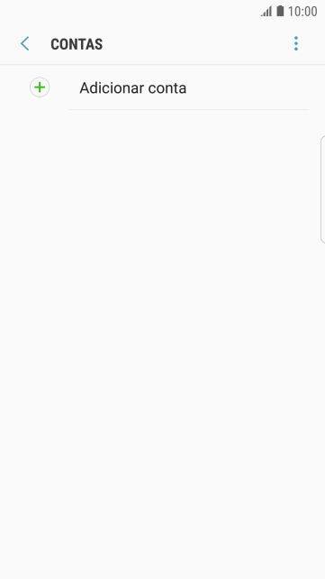 Pressione Adicionar conta. Pressione Adicionar conta.