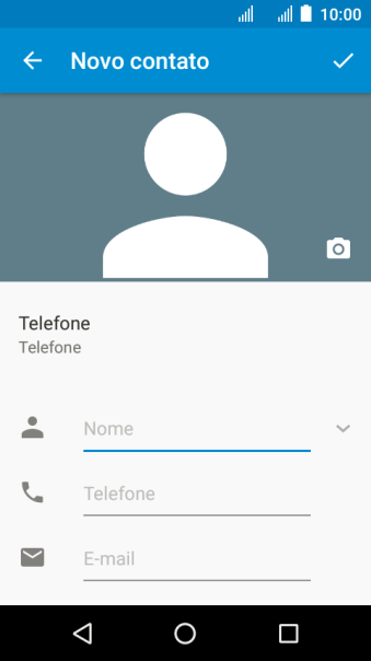 Pressione Nome, e digite o nome desejado. Pressione Nome, e digite o nome desejado.