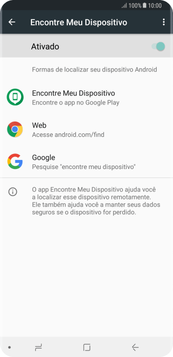 Pressione o indicador para ativar a função. Pressione o indicador para ativar a função.
