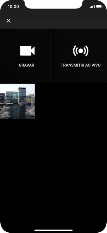 Pressione o vídeo desejado. Pressione o vídeo desejado.
