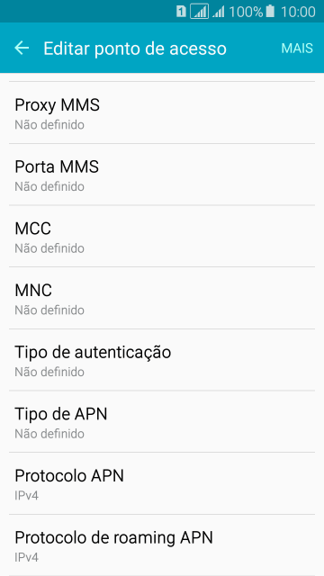 Pressione Proxy MMS. Pressione Proxy MMS.