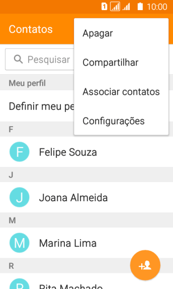 Pressione Configurações. Pressione Configurações.