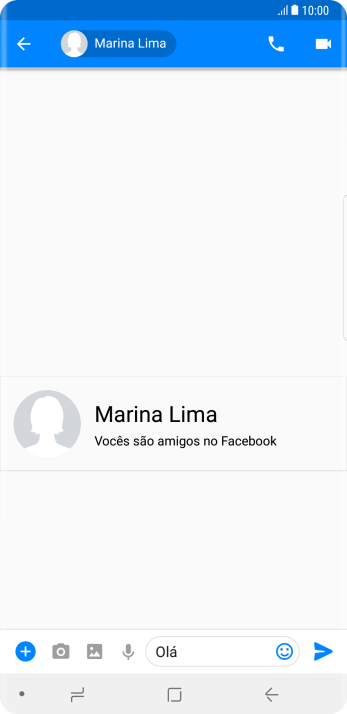 Pressione o ícone de enviar. Pressione o ícone de enviar.