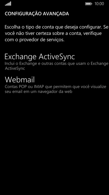 Pressione Webmail. Pressione Webmail.