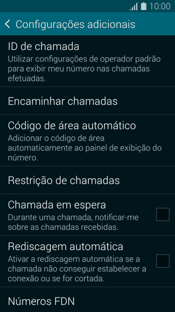 Pressione Chamada em espera para ativar ou desativar a função. Pressione Chamada em espera para ativar ou desativar a função.
