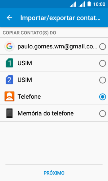 Pressione PRÓXIMO. Pressione PRÓXIMO.